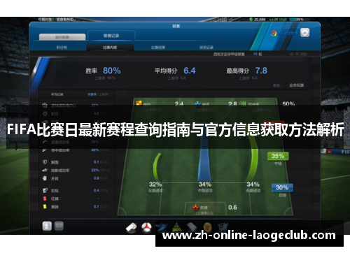 FIFA比赛日最新赛程查询指南与官方信息获取方法解析